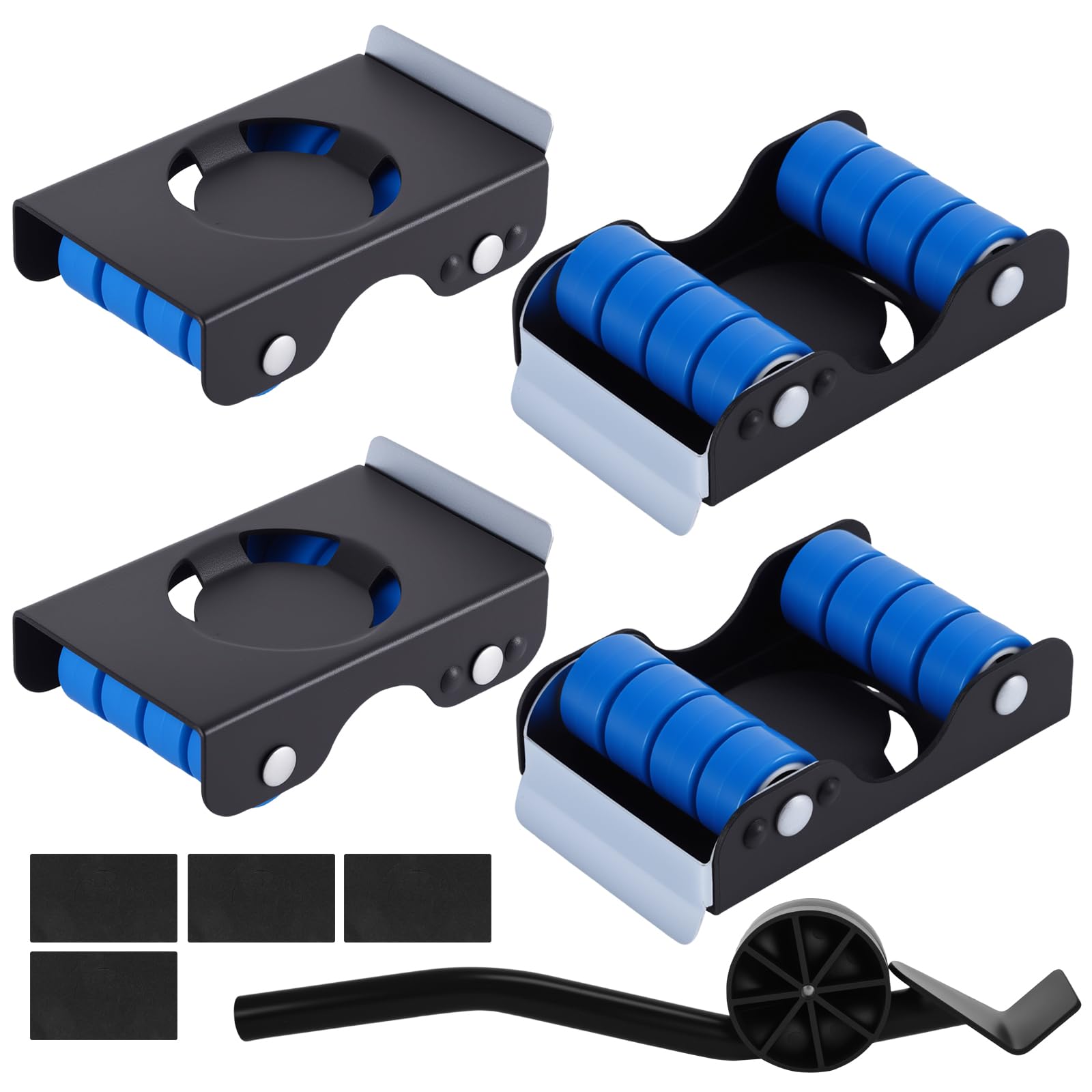 Furniture Movers,Upgrade Furniture Lifter Mover Tool with 4 Metal Sliders and Pry Bar, 350kg Load Capacity