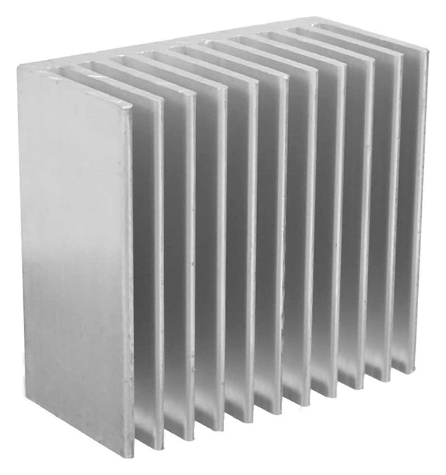 Para radiadores de chip radiadores de aluminio Disipador de calor de aluminio de 5 piezas de 40 x 40 x 20 mm, disipador de calor for refrigeración de RAM LED con chip electrónico(Comes With 3m Tape)