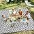 Outdoor Patio Plastic Straw Rug - 5x8 ft Outdoor Camping Rug Waterproof Reversible, Area Carpet Patios Clearance RV, Outside Porch Balcony Deck for Camper, Black & White