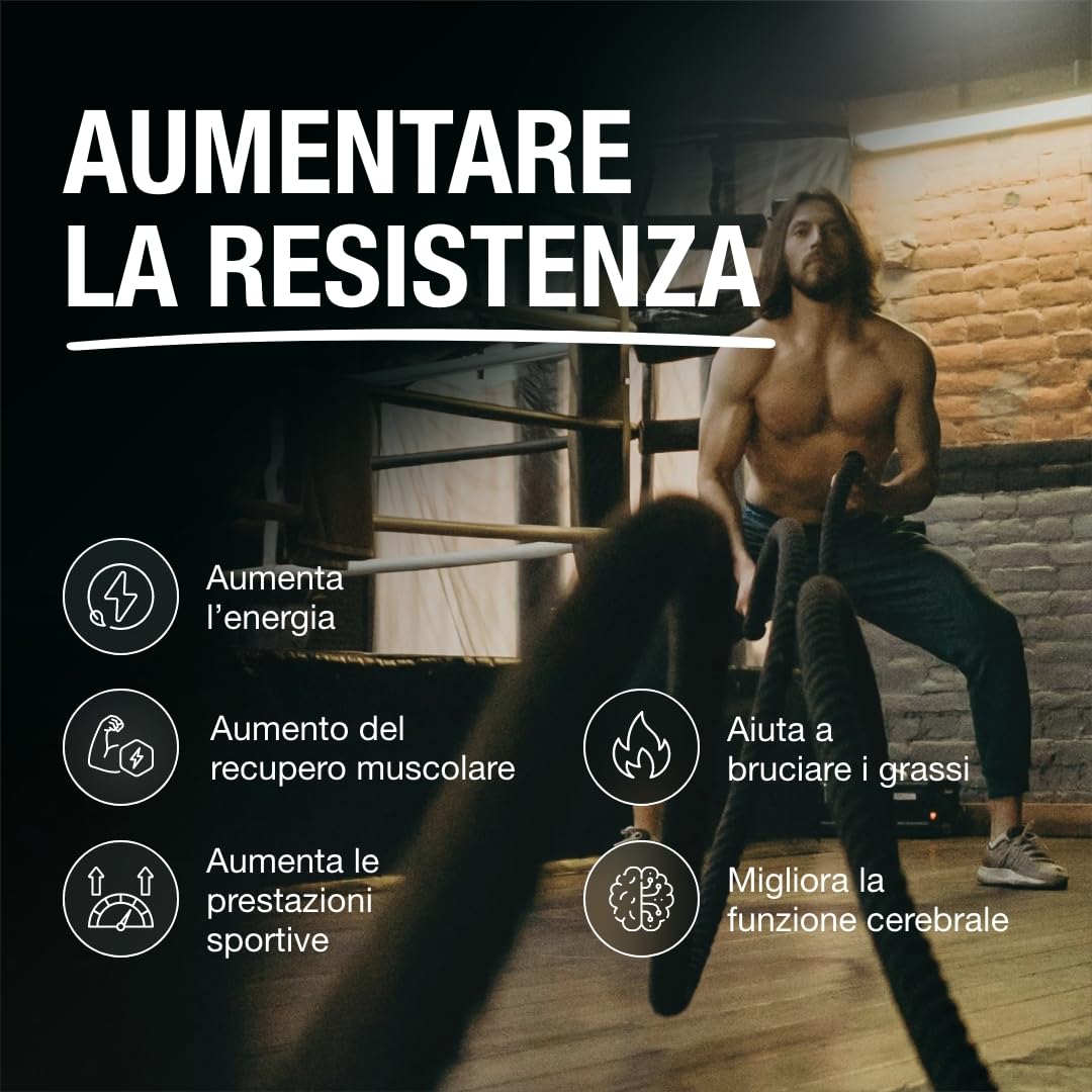 L-Carnitina Carnipure® 2000 mg/giorno | Formula svizzera ultra pura | Energia, Resistenza e Recupero muscolare | Vegano | 120 capsule vegetali
