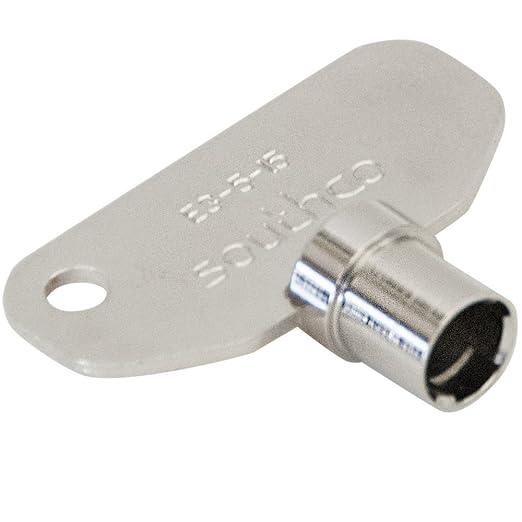 Southco E3 5-15 Series Vise Action Nickel Plated Steel Large Compression Latch Tubular Key, 1-35/64" Length x 1-31/32" Width (Pack of 10)