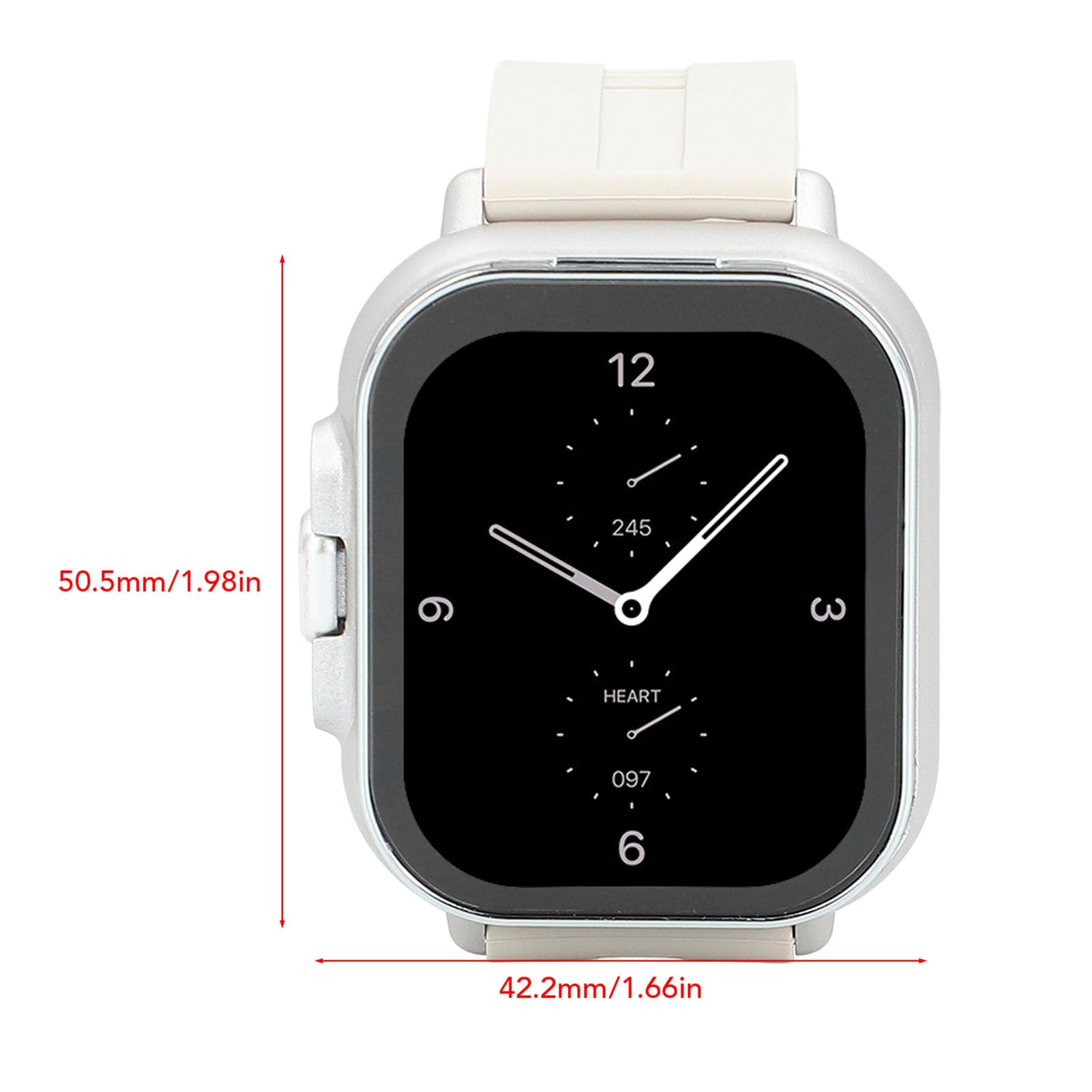 Cocoarm Montre Intelligente 2 en 1 avec écouteurs Bluetooth, NFC (Silver