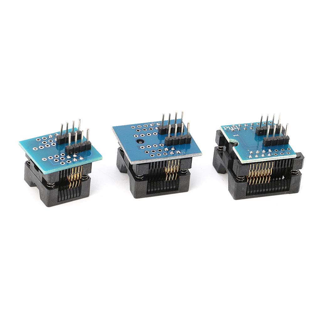 kobeIeen 3PCS SOP16 to DIP8 Adapter+SOP8 Adapter IC Programmer Socket for EZP2010 EZP2013