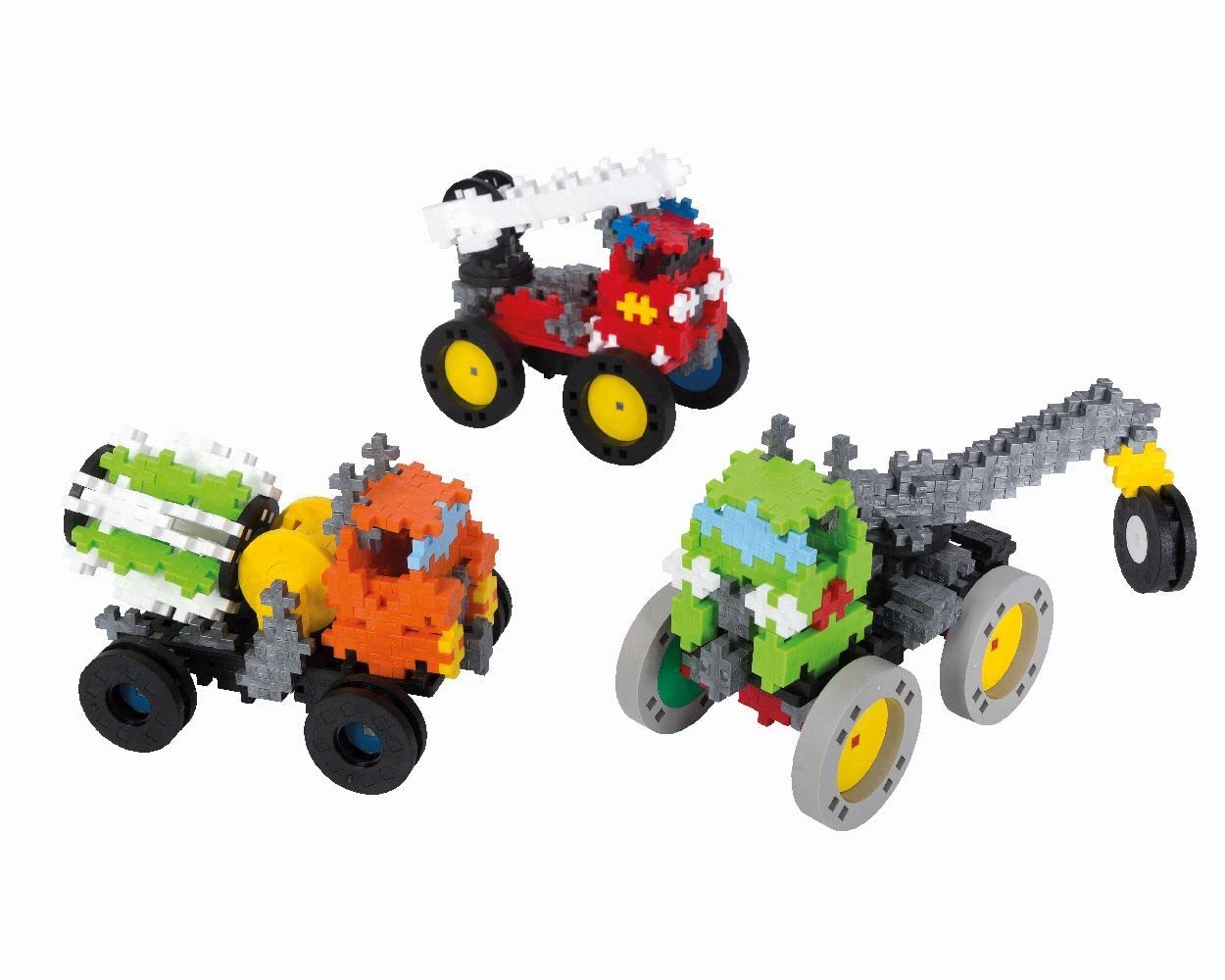 Plus-Plus 9607016 Kreativ-Bausteine, Learn to Build Fahrzeuge-Set, Konstruktionsspielzeug, PlusPlus Go, 800 Teile, Basic