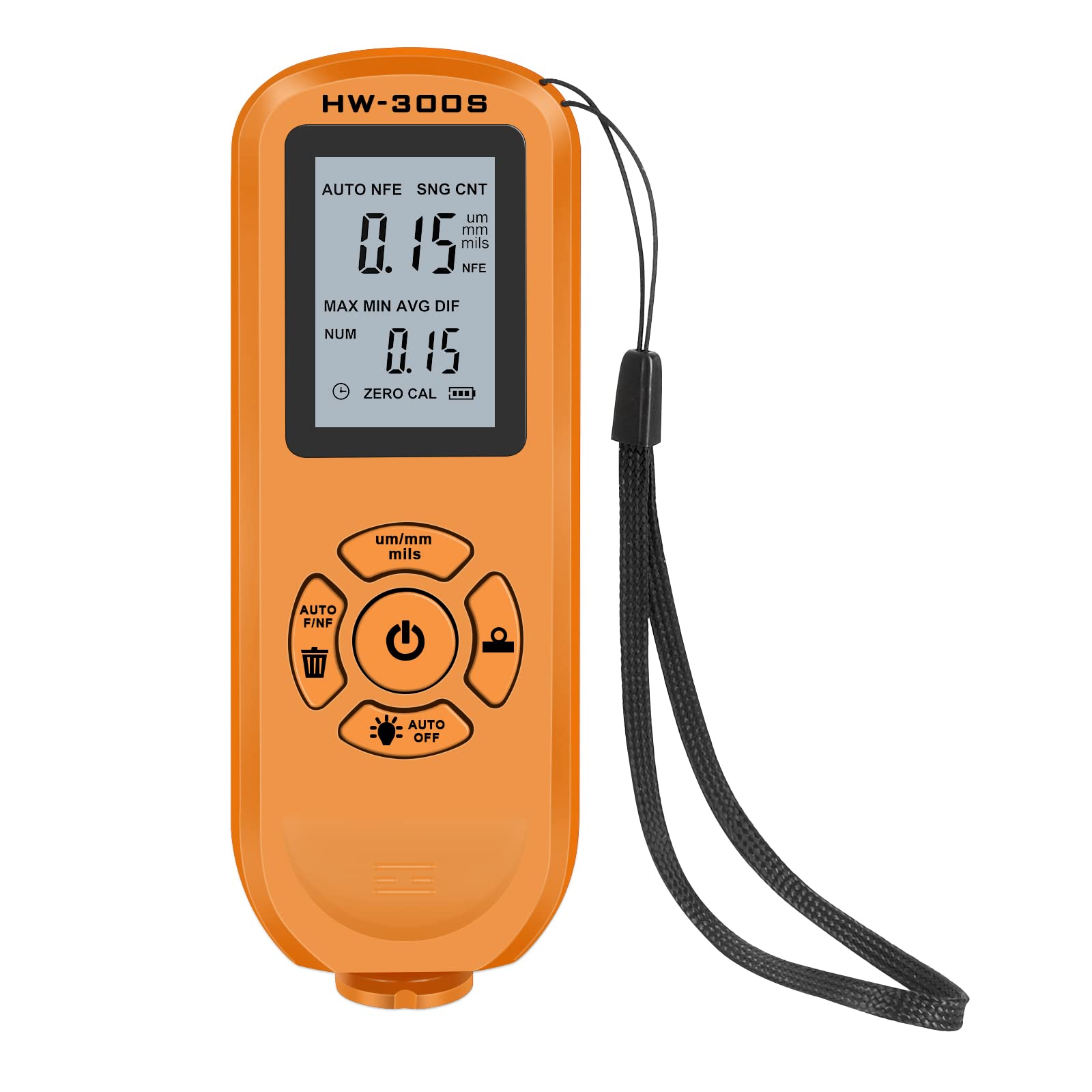 Pepisky Car Paint Tester Coating Thickness Gauge with Digital LCD Backlight Display Coating Depth Measuring Paint Depth