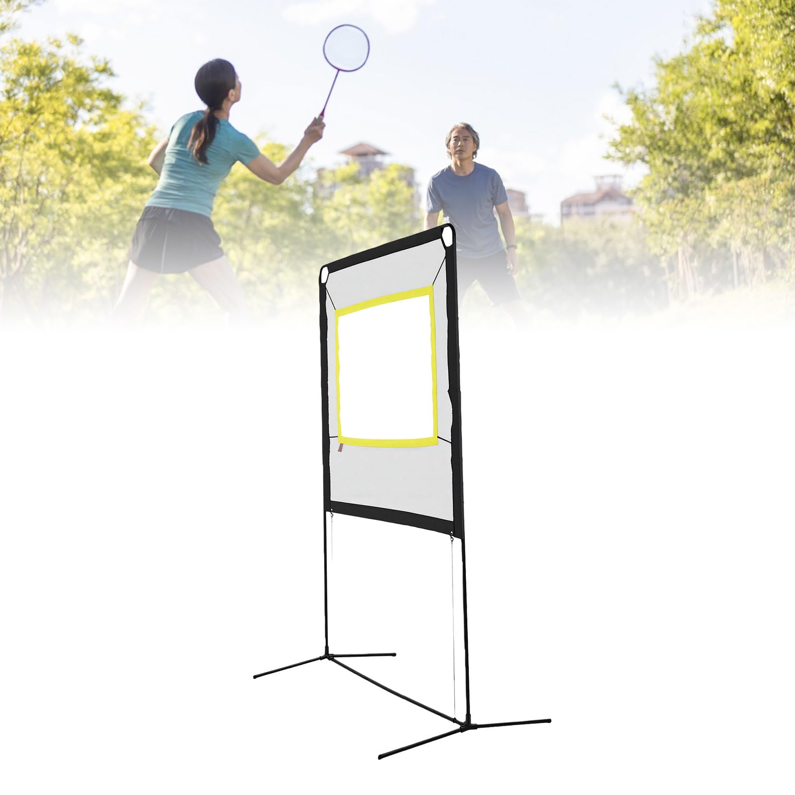 **Juego de Red de Bádminton Portátil, Luces LED, Ajustable de 1 a
