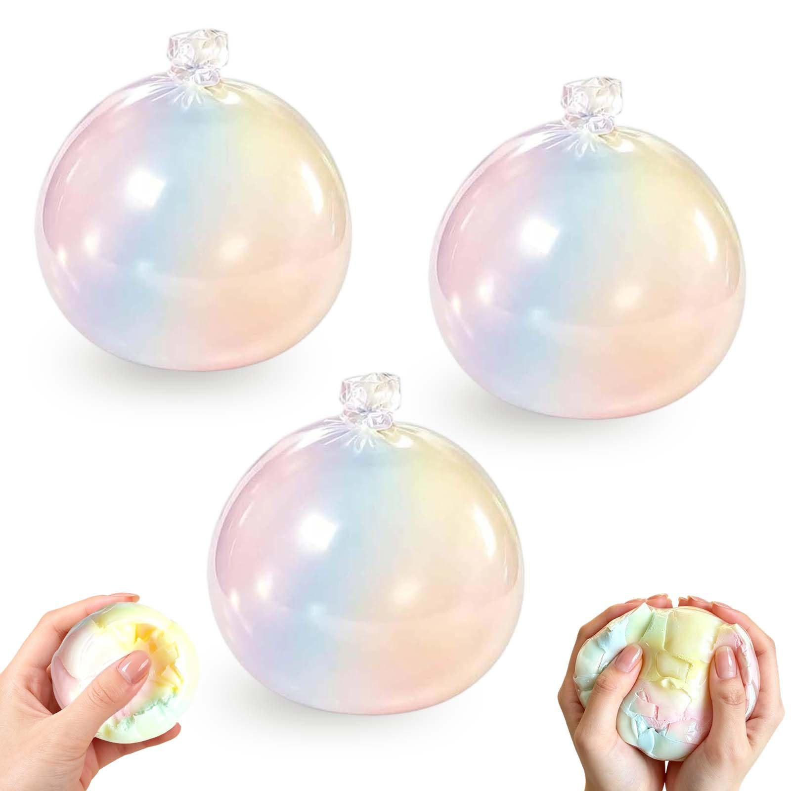 3 Pcs Wax Cracking Squishy, Wax Squishy Crunchy, Crunchy Squishys Ages 15+