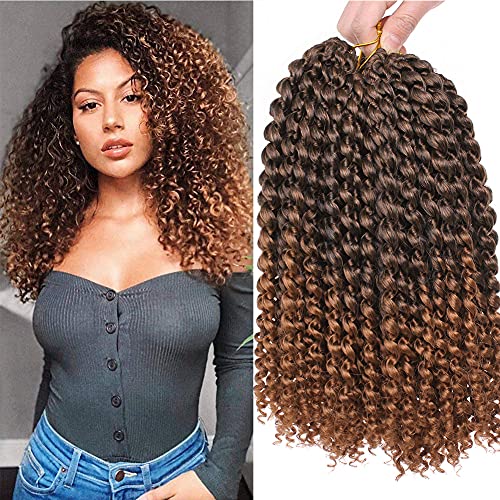 Xtrend 7 Pack 12 pouces Passion Twist Cheveux Vague D'eau Synthétique Crochet Tresses pour Court Passion Twist Tressage Cheveux Ombre Déesse Locs Bohème...