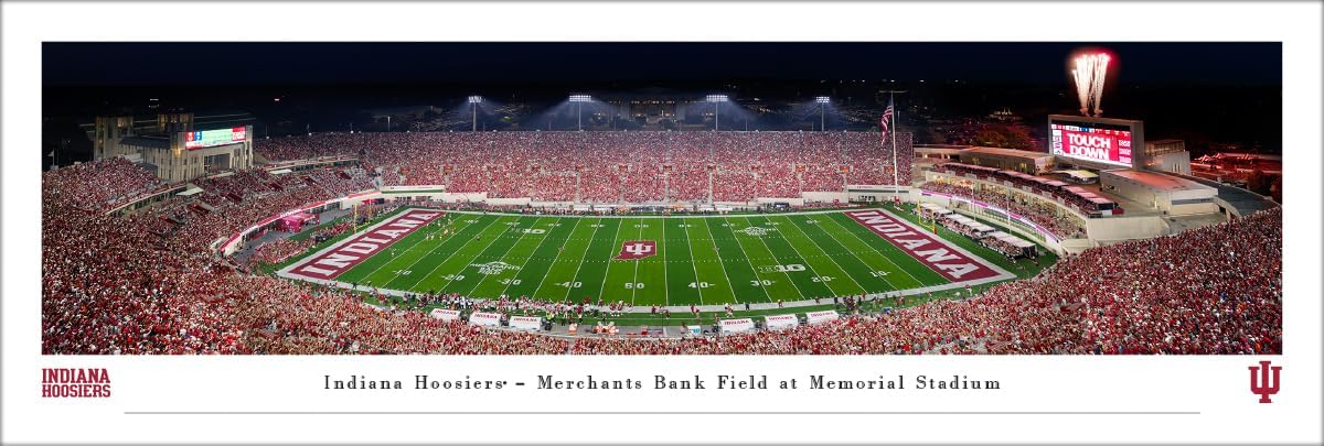 Indiana Hoosiers Football - Unframed Poster by Blakeway Panoramas