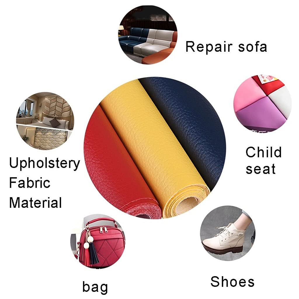Tkanina ze sztucznej skóry do naprawy szycia rękodzieła projektów DIY