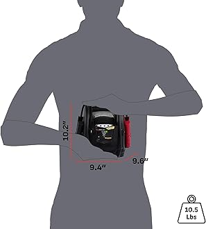 Schumacher Electric 800A Car Battery Jump Starter and Portable Power Station, 4-in-1 Solution, 150-PSI Air Compressor, USB & DC Charging, for 12V Power Sport, Automotive, and Marine Batteries, SJ1331