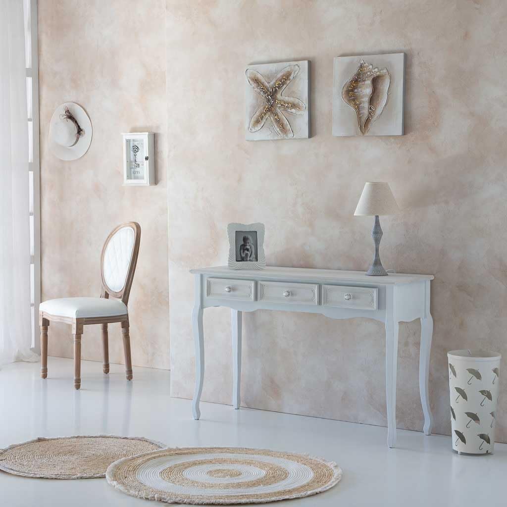WANDERLUST DECO Alfombra Fibra Natural Tejido artesanal Marrón d100x1