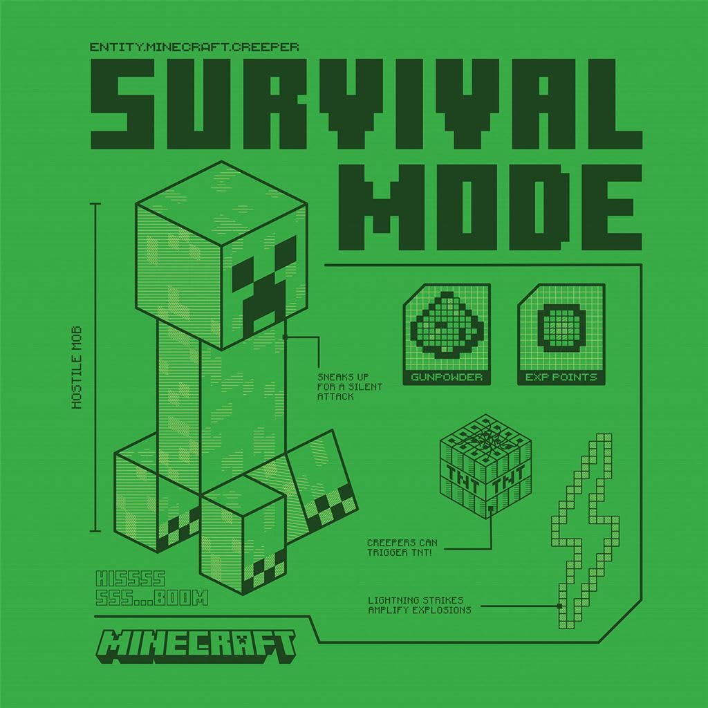 Pyramid International Minecraft (Creeper) 30x30 Canvas Wall Decor for Fans - Iconic Creeper Design, Great Addition to Minecraft-Themed Spaces
