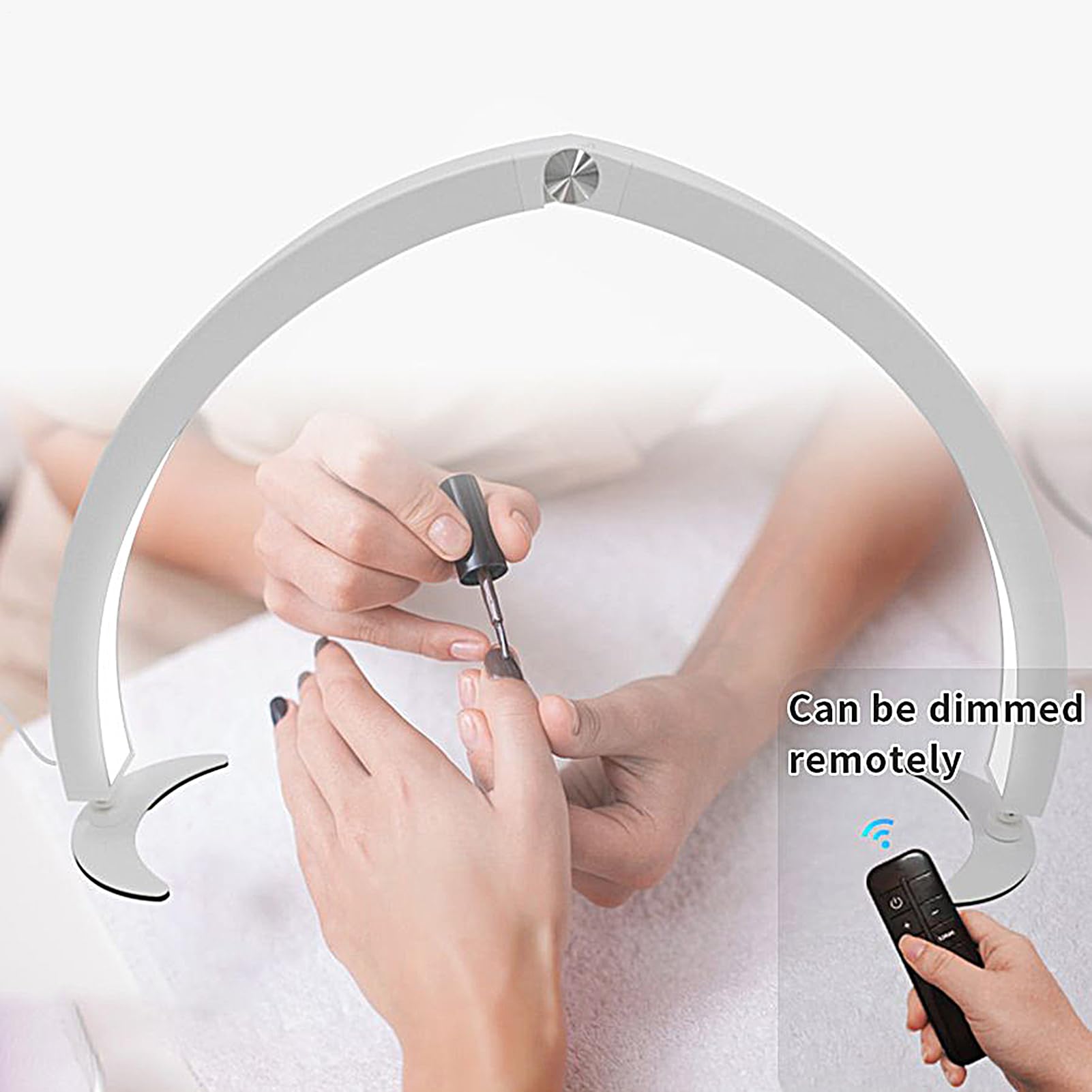 Genérico Luz de Mesa para Uñas Ajustable 40W | Lámpara de Uñas Forma Media Luna para Amiga Esposa Hermana Hija en Hogar Viajes Interior Exterior