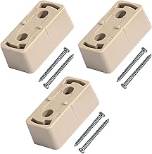 Square Hanging Ceiling Easy Installation 120V 6A Hanging Ceiling Body Used to Replace Ceiling LED Lighting Fixtures with Ceiling Fixtures, Beige, Pack of 3 (Included Screws)
