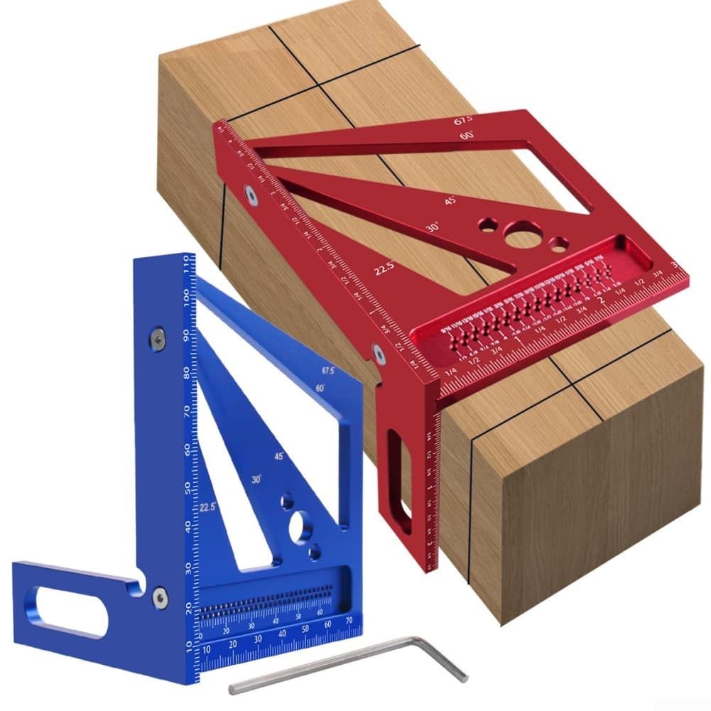 para calibre Ángulos Múltiples Grabado para preciso Metal para(Red Inch)