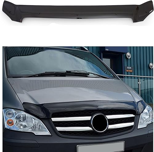 BMY Deflector de capóprotector de insectos delantero compatible con Mercedes Benz Vito W639 2011-2014 Protector de capó  Partículas e insectos