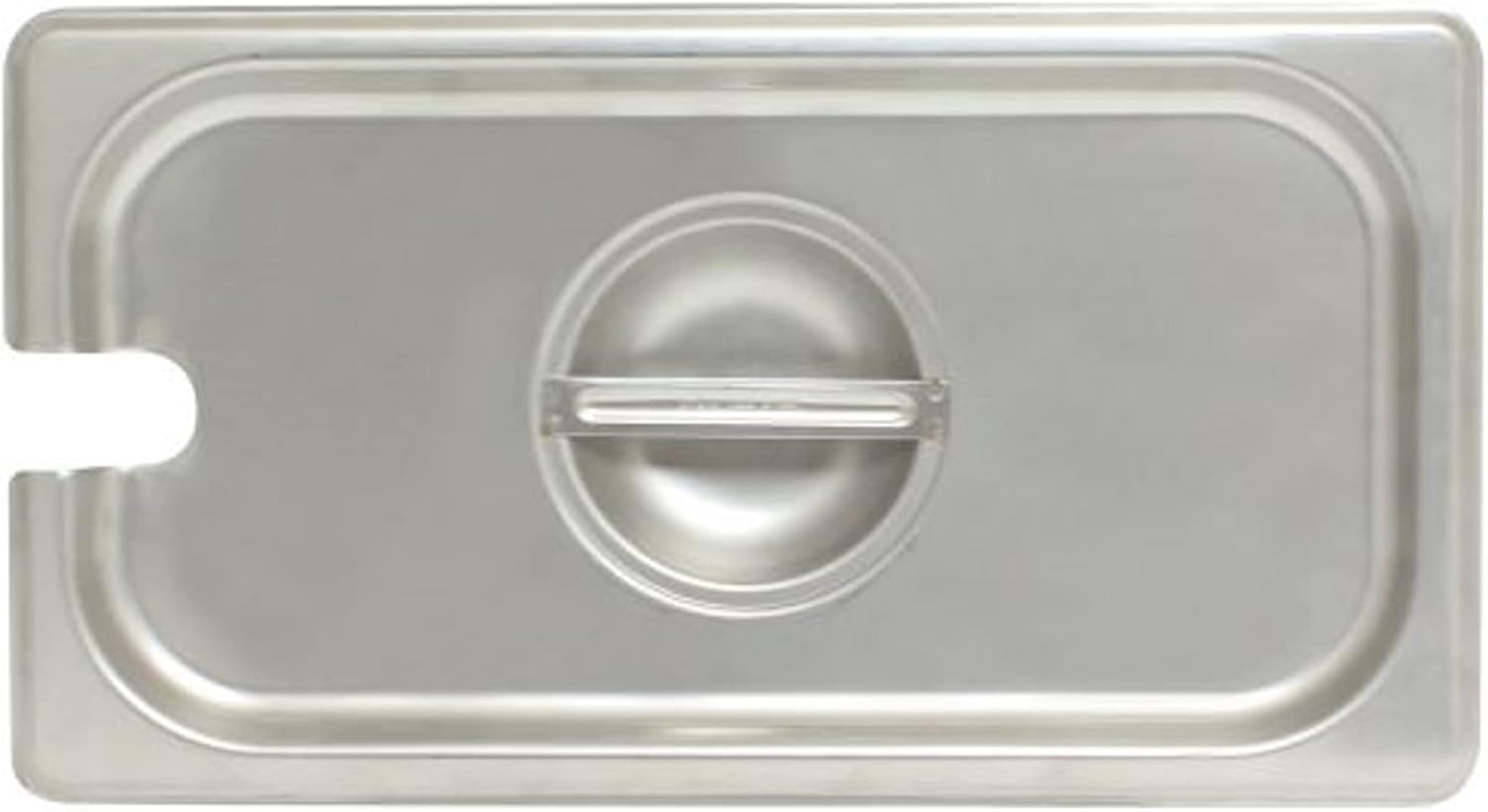 TrueCraftware- Full Size Slotted Stainless Steel Anti-Jamming Steam Pan Cover 24 Gauge- Notched Anti-Jam Steam Table Pan Lid Catering Metal Food Pan Cover for Restaurant Family Events Catering