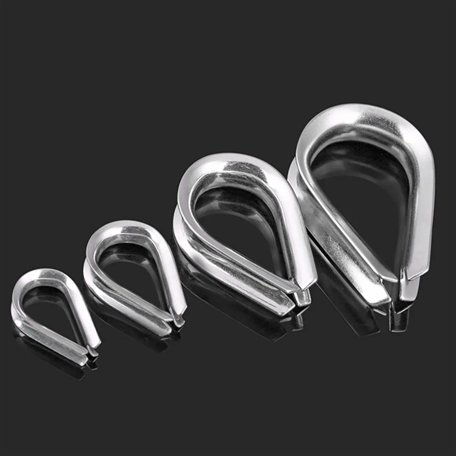 Edelstahl Kauschen Set M1.5-M16 | Drahtseil Verbinder