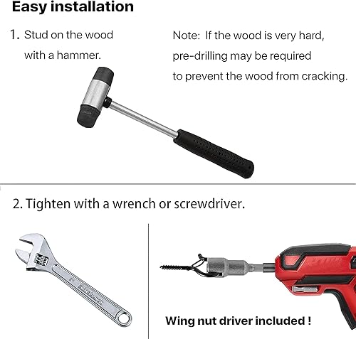 Miniatura 4 de GearHill 30 ganchos de rosca para colgar, ganchos de metal resistentes, diseño de hebilla de seguridad, fáciles de liberar, ganchos para colgar