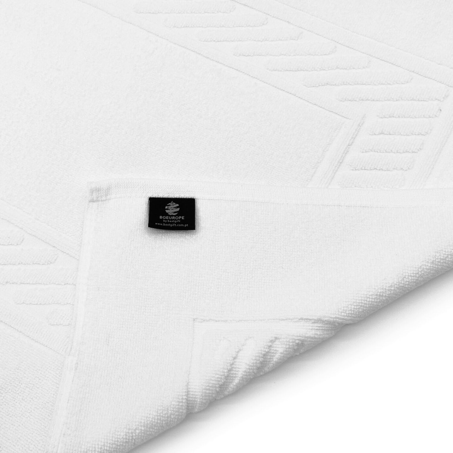 10 unidades Hotel alfombrilla de baño – blanco – Aloé – 600 g/m²