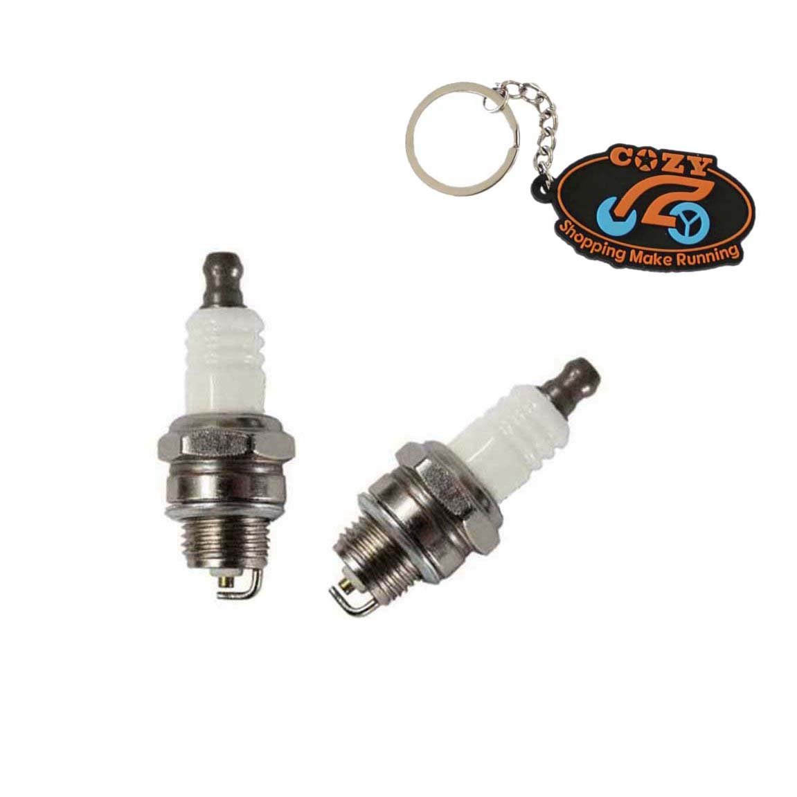 Cozy Pack of 2 x L7T Spark Plug fit for Makita DPC6430 & DPC6431 Cut off Saw & Chainsaw & CJ8 Minimoto Midi Moto Replace BM6A BPM7A BPMR7A
