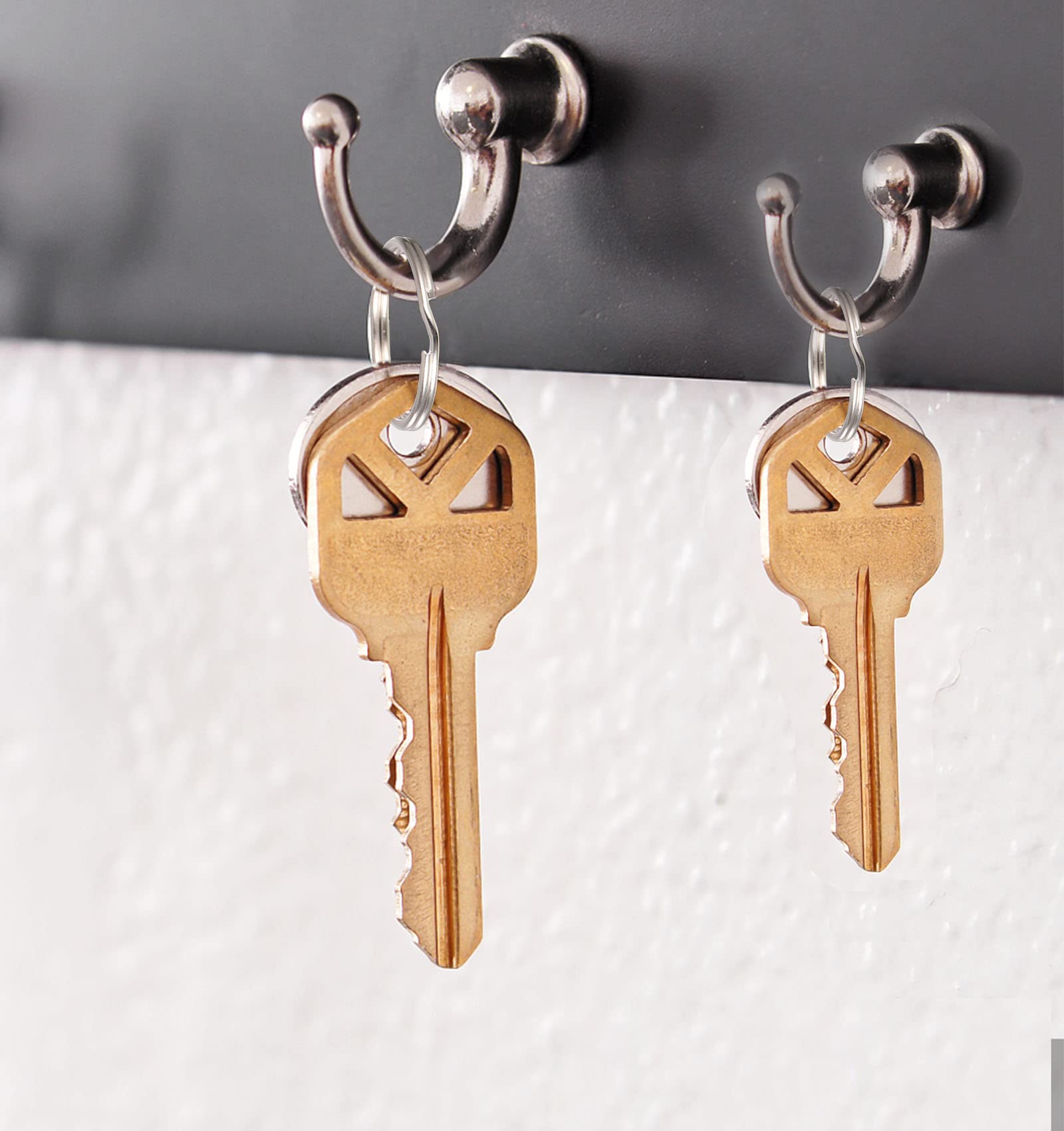 Sleutelringen, 100 stuks sleutelringen, roestvrij staal, sleutelringen, 25 mm, metalen spleetringen voor sleutelhangers, knutselen, auto, huis, sleutelaccessoires