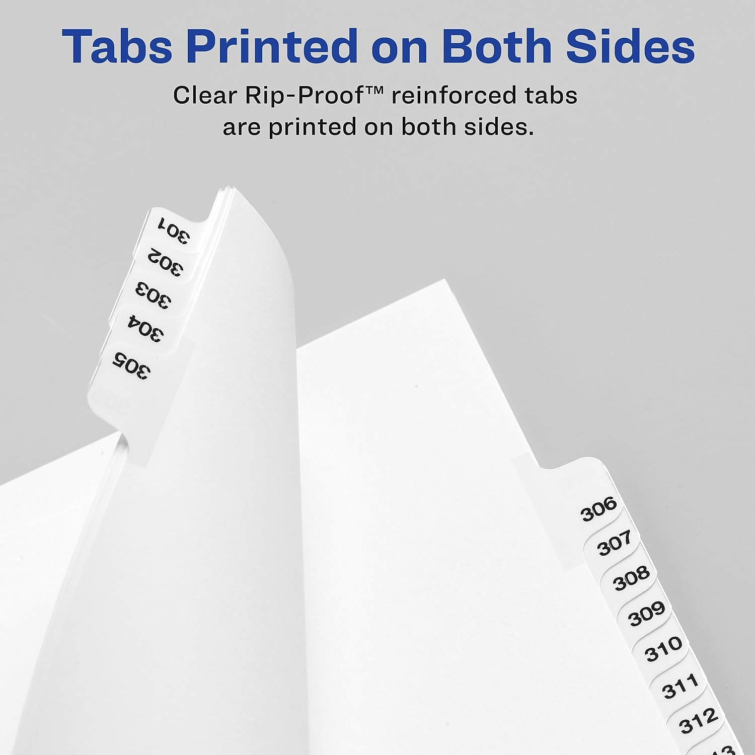 Avery 01406 Exhibit Side Tab Divider, Printed: F, Letter Size, White, 25/Pack - Image 4