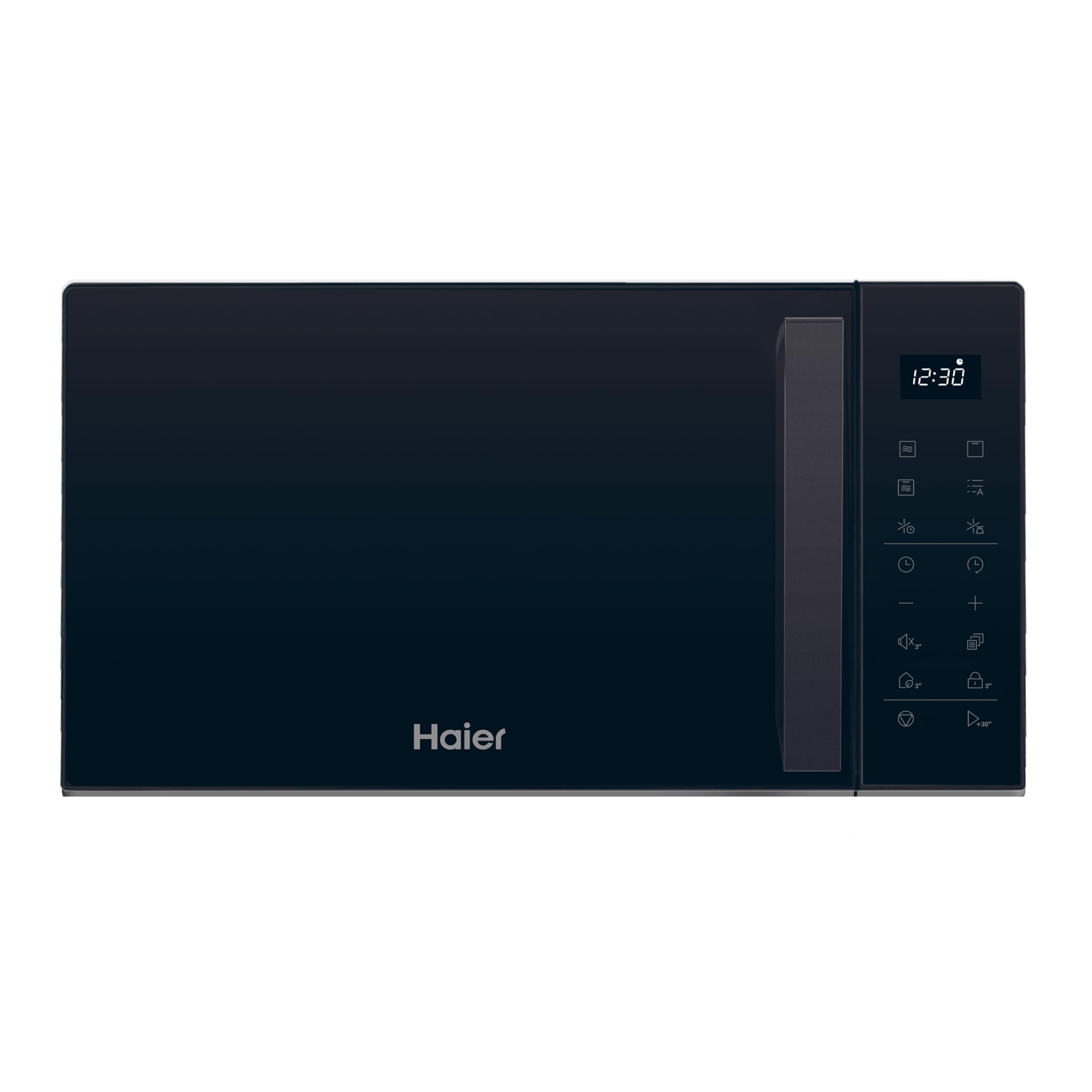 Haier Series 2 HAMGI23S2STB Microondas con grill, 23L, Potencia 900W, Potencia Grill 1000W, 6 Niveles de Potencia, 6 Funciones, Interfaz táctil, 8 Automenús, Negro