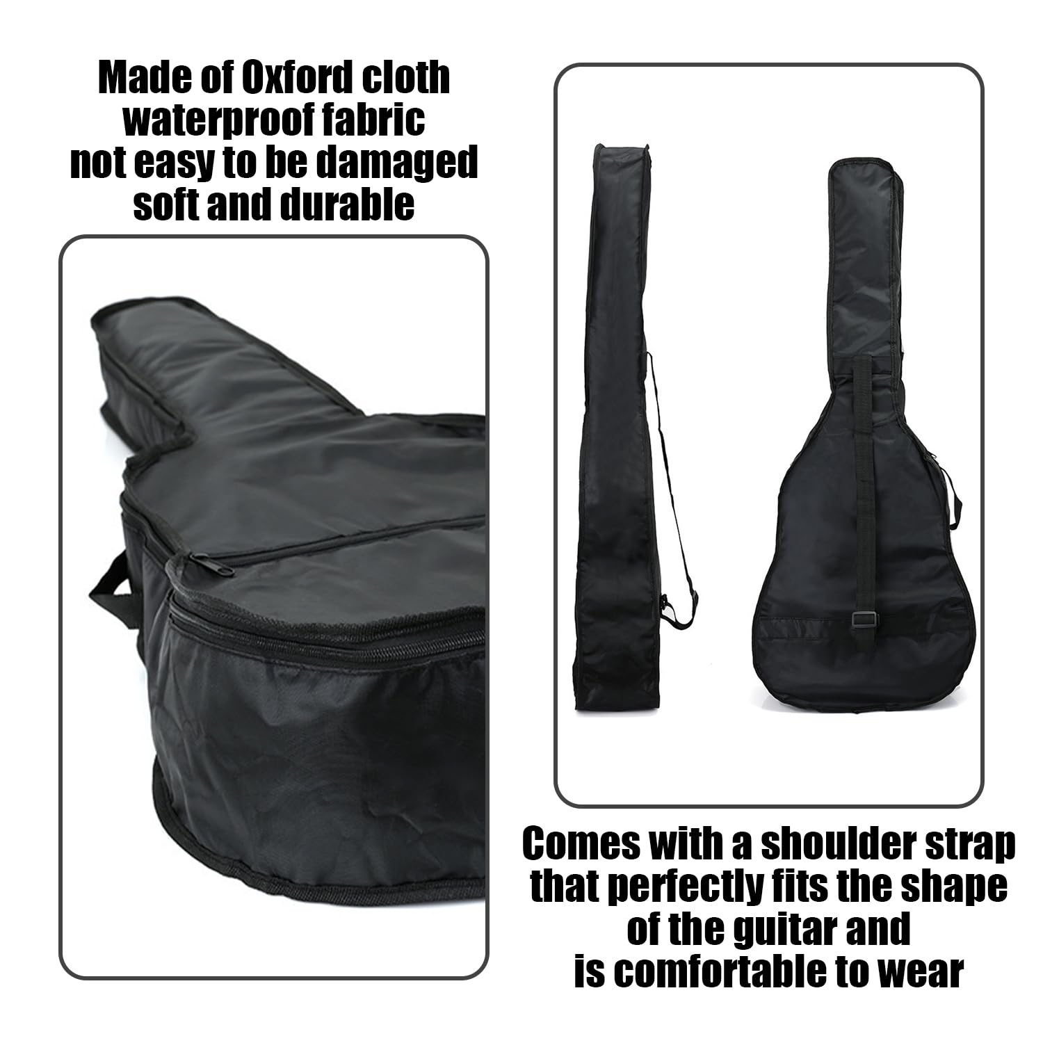 XMNIVATE 1 Piece of Acoustic Guitar Case, 1 Piece of Guitar Tuning Clip, Guitar Performance Bag, Guitar Waterproof Bag, Guitar Protection Bag - Image 3