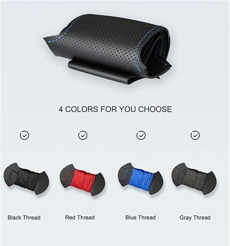 Steering Wheel Protector Cover,for Chevrolet Epica 2006 2007 2008 2009 2010 2011 2012 2013,DIY Hand-Stitched Leather Car Steering Wheel Cover