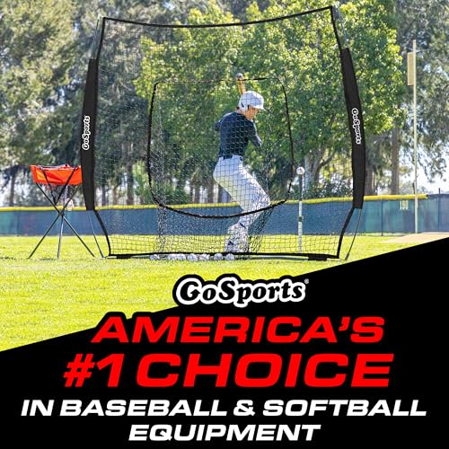 image for GoSports 7 ft x 7 ft Baseball & Softball Practice Hitting & Pitching N
