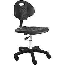 Deluxe Polyurethane Desk Height Chair with Nylon Base, 16"-21" Height Adjustment, 450 lbs Capacity.