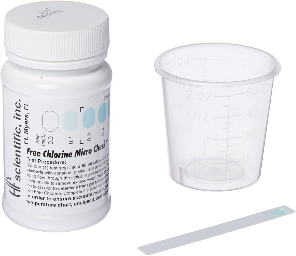 HF Scientific 9940 Chlorine Free Micro Test Strip, 0-10 ppm Range