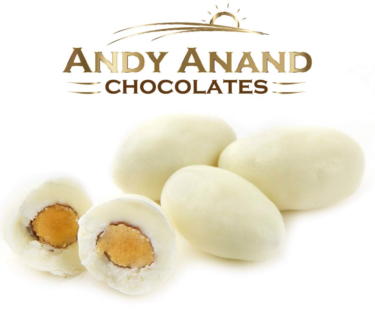 Andy Anand Chocolate Greek Yogurt Covered California Almonds Wholesale Bulk, For Birthday, Valentine Day, Gourmet Christmas Holiday Food Gifts, Thanksgiving, Mothers Fathers Day, Weddings (2lbs)