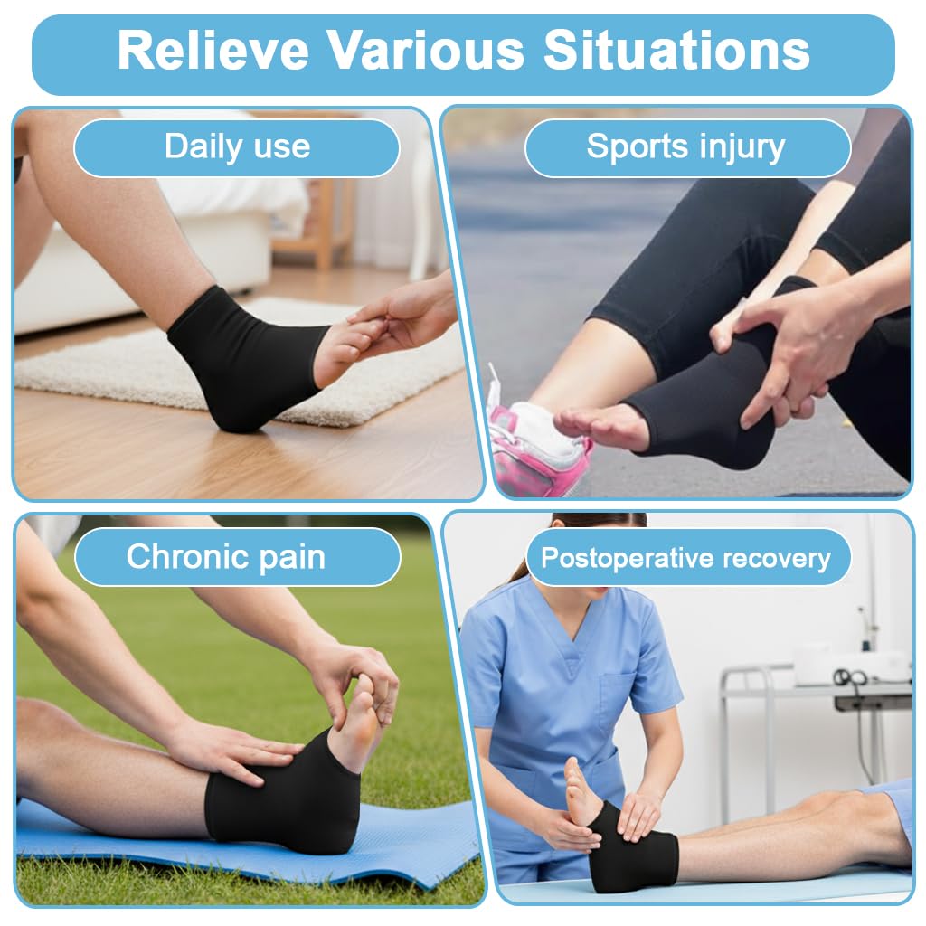 HANNEA Foot Gel Pack, Ankle Ice Wrap for Pain Relief, Heat Dressing — Amazon image 7