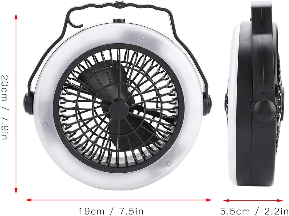 Alvinlite Tent Lantern Fan Light, 2 in 1 Portable LED Camping Light