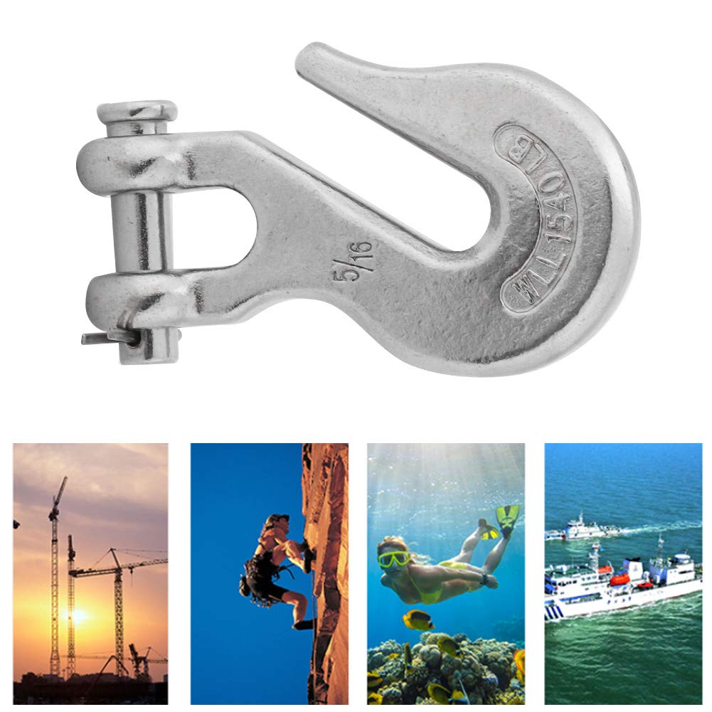 Ganci a scatto in acciaio inossidabile pesante forti per il sollevamento di kayak in barca (3/8 ")
