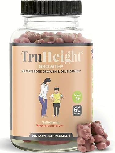 Miniatura 9 de TruHeight Gomitas de crecimiento (uva) Suplemento natural de crecimiento y desarrollo para niños y adolescentes – Vitamina D, K, calcio y