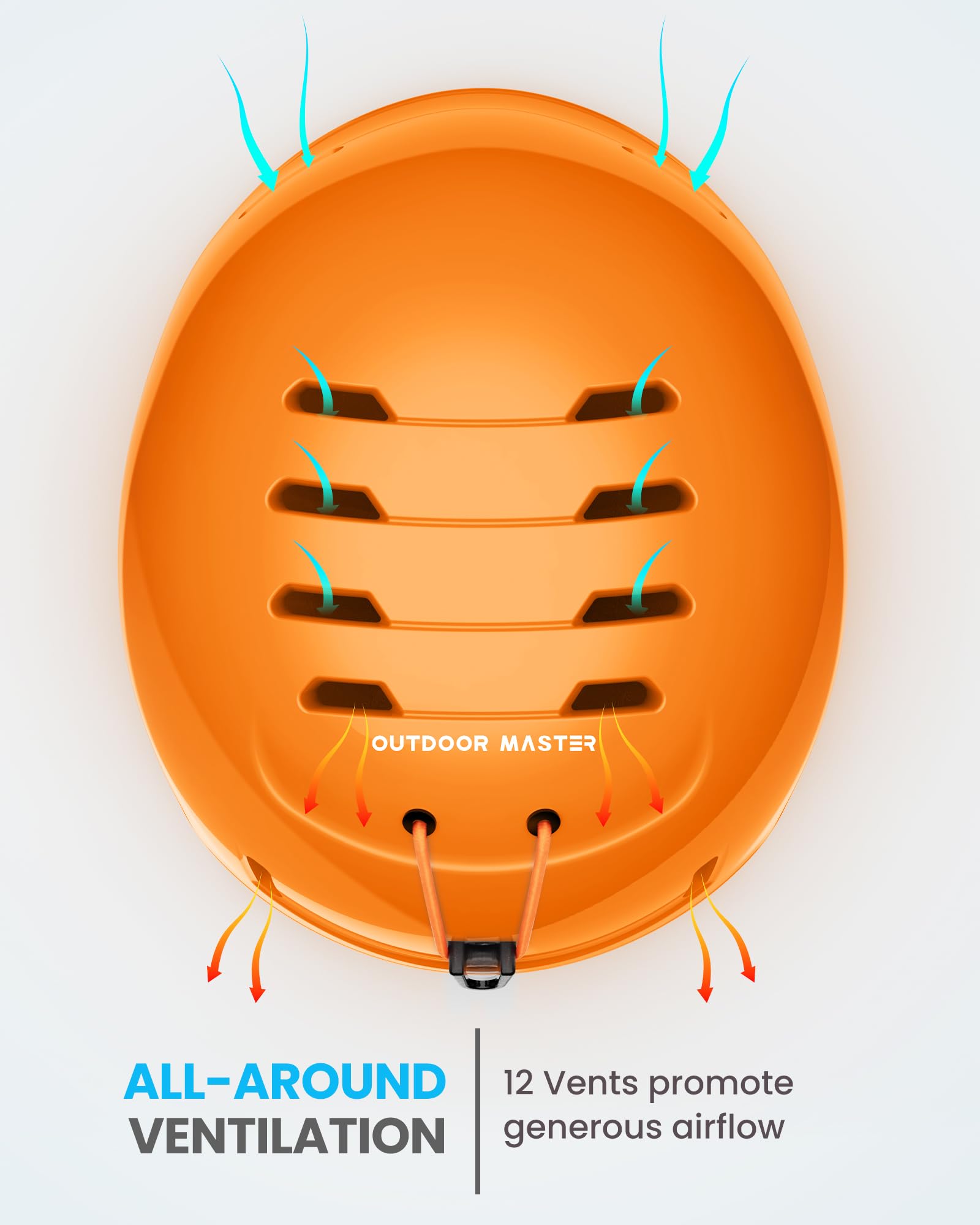 OutdoorMaster Kinder Skihelm & Skibrillenset, Snowboardhelm, Robuste PC-Schale & EPS-Schaum, Skihelm mit 12 Belüftungsöffnungen, Verstellbarer Helm, Sicherheitszertifizierte Helme für Jungen & Mädchen