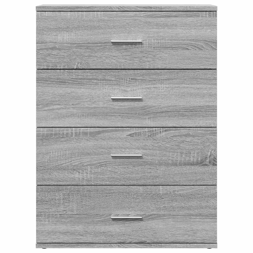 Credenza grigio Sonoma, 60 x 39 x 80 cm, in legno
