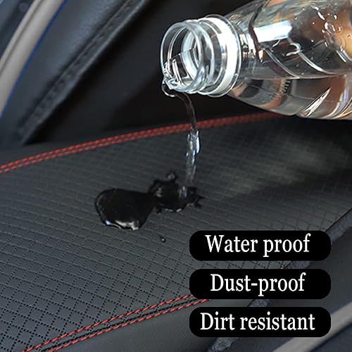 Miniatura 4 de ASUBHA Almohadilla de consola central de automóvil, funda universal impermeable para caja de asiento de reposabrazos de automóvil, protector de piel
