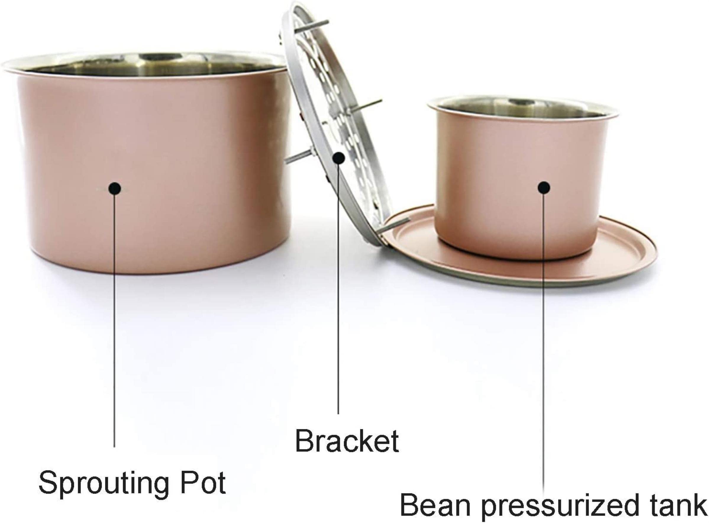 Plateau De Germination De Graines en Acier Inoxydable - Kit De Croissance De Germination, Plateau De Pépinière pour La Plantation De Semis Adapté Au Jardin Home Office