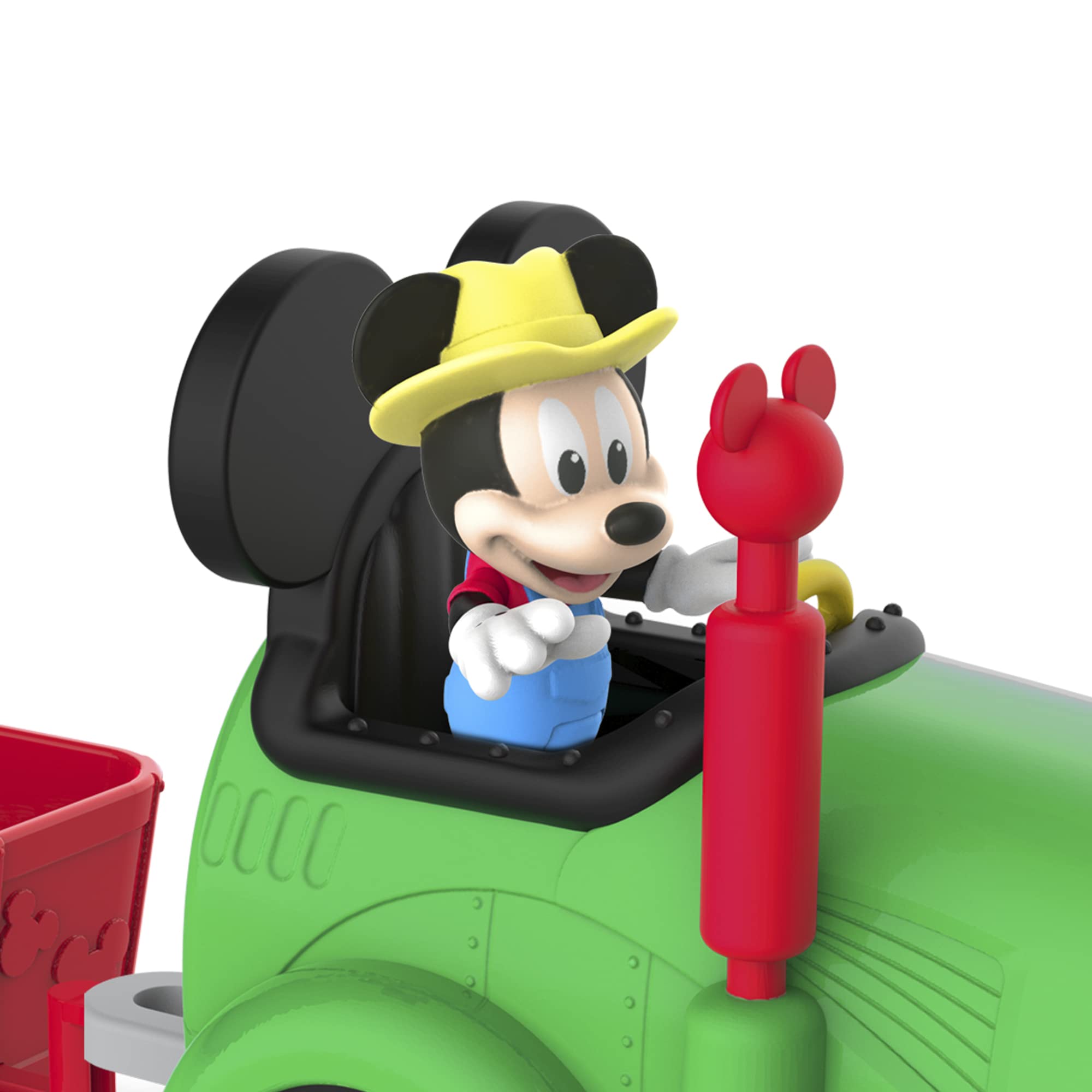 Topolino - Trattore con rimorchio con 1 personaggio da 8 cm removibile e accessori, giocattolo per bambini a partire dai 3 anni, MCC05010, Giochi Preziosi