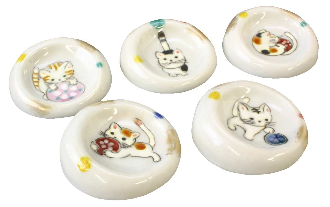 Amazon｜京焼 清水焼 芳山 箸置 5個セット まり遊び hhn438｜箸置き