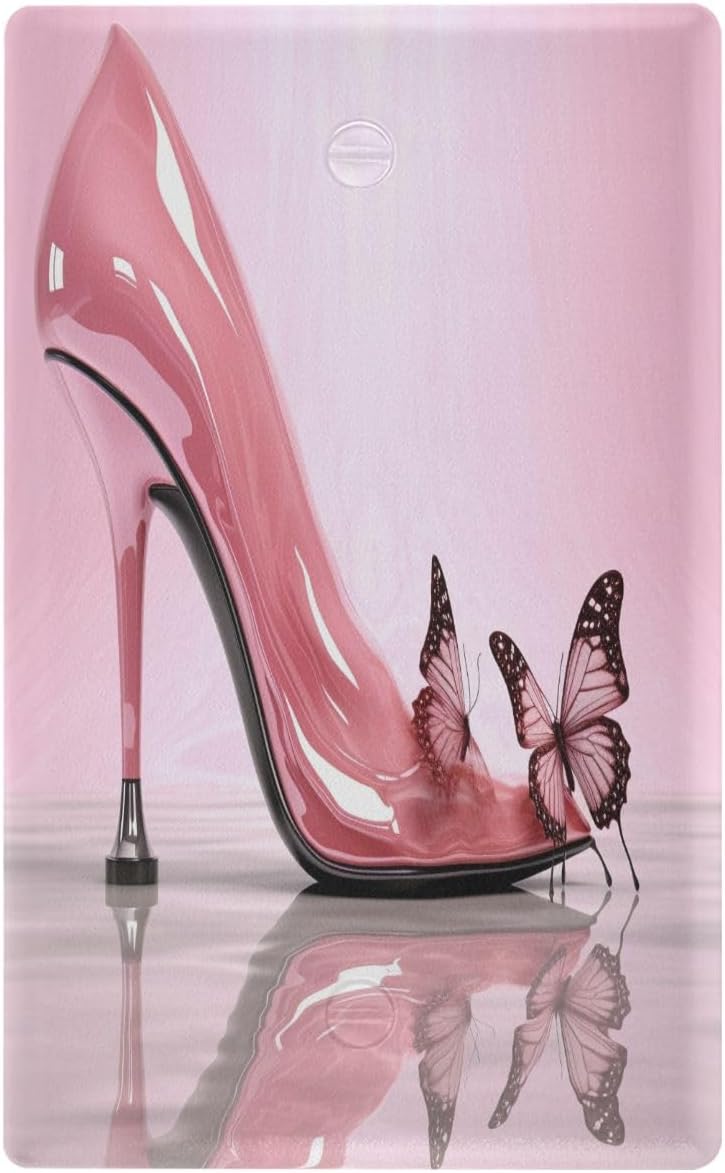 Light Switch Cover Plate Duplex Outlets Covers Wall Plate Cute High-heeled Shoe Decorative Home Decor Living Room Bedroom Decorate