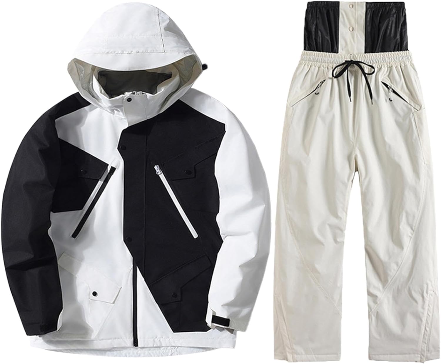 Womens Mens Ski Jacket and Pants Waterproof Windproof Snowsuit Snowboarding Coat Insulated Warm Winter