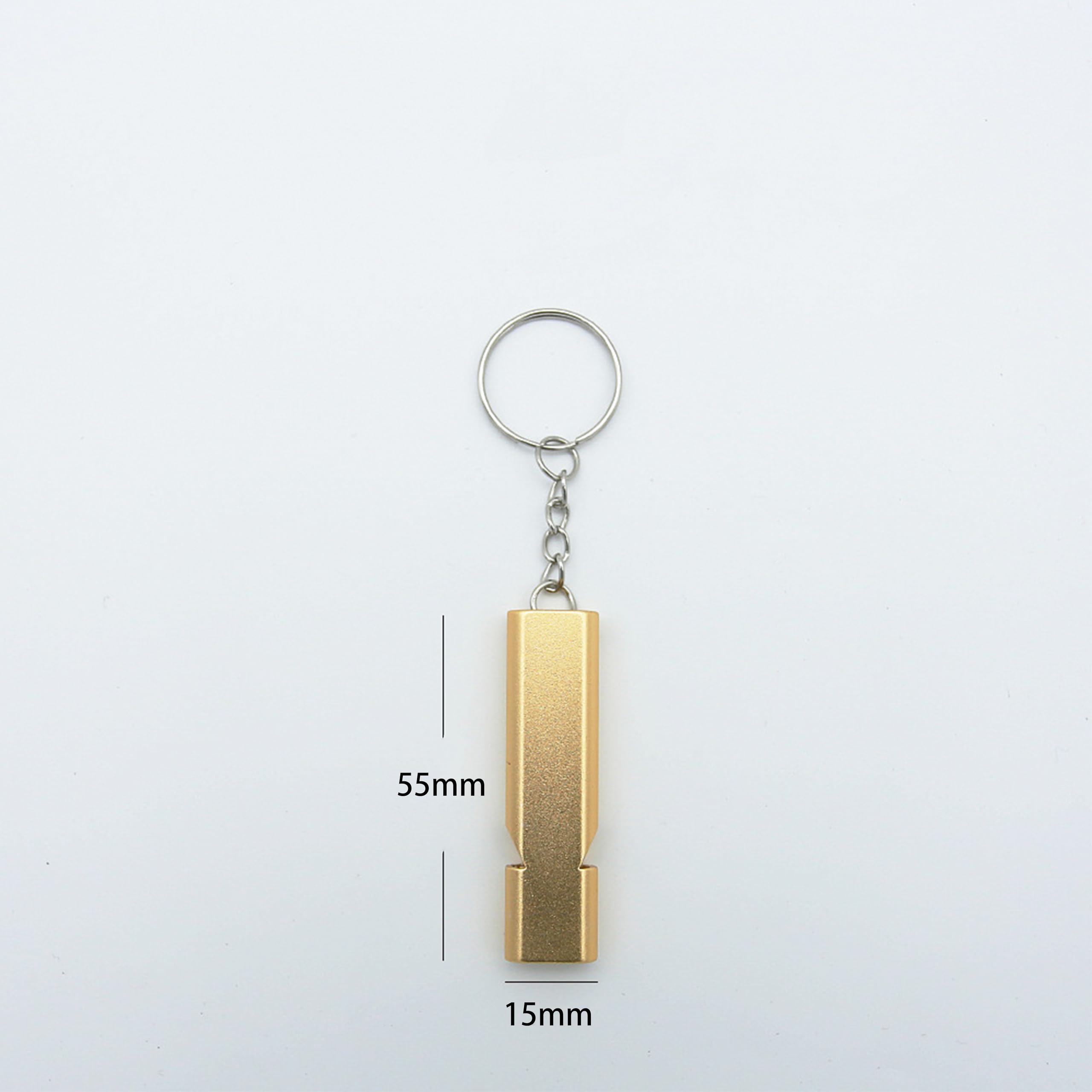 HYWLZSA 7 pack Outdoor survival aluminum alloy double-hole high-pitched and strong-sounding whistle, a partner for survival in desperate situations.?Gold, silver, black, green, blue, red, purple?