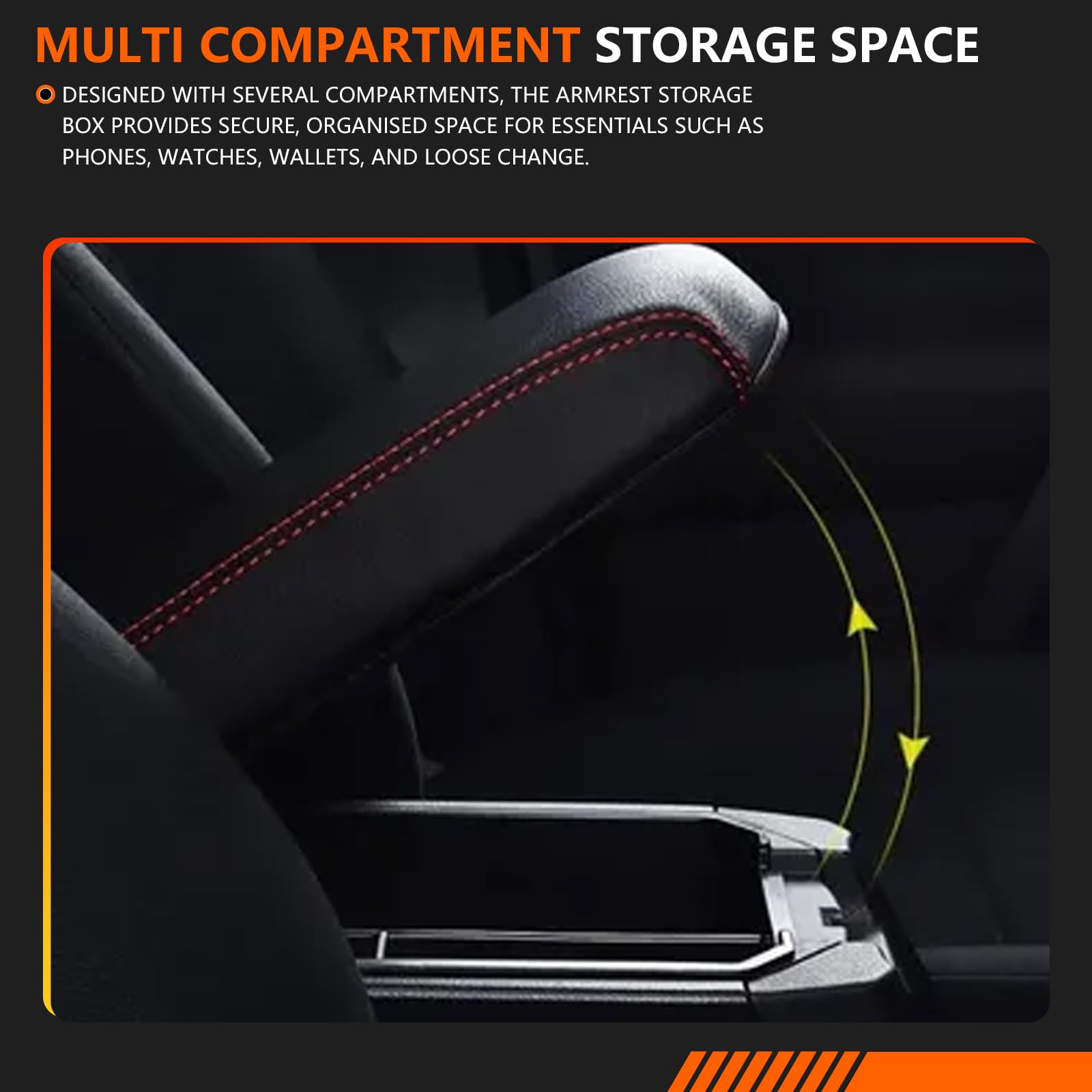 Qirc Bracciolo Per Auto, Protezione Per Console Centrale