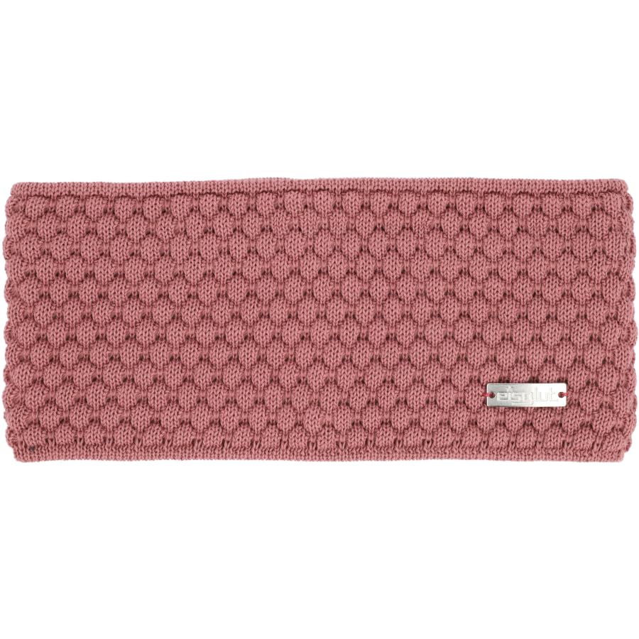 Bandeau Eisglut Minal Merino en laine premium fabriqué en Allemagne couleur Misty Rose